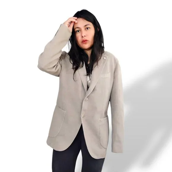 L.B.M. 1911 vintage made in Italy honeycomb textured blazer mens L/XL - Picture 11 of 13